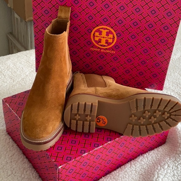 Tory Burch Shoes - TORY BURC CHELSEA 50mm ANKLE BOOTS color brown size 5.5and 6